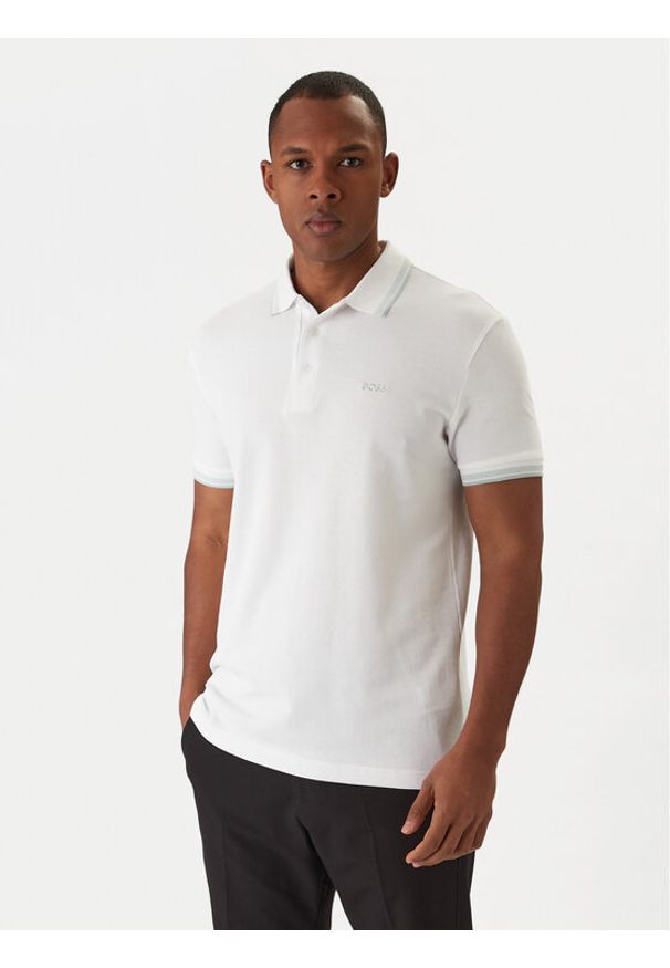 BOSS Polo Paddy 50469055 Beżowy Regular Fit. Typ kołnierza: polo. Kolor: beżowy. Materiał: bawełna