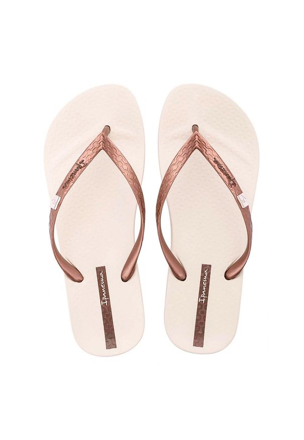 Kapcie Ipanema Ipanema Anat Brasilidade Fem Damskie. Okazja: na co dzień. Kolor: beżowy. Styl: casual