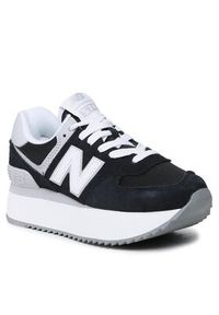 New Balance Sneakersy WL574ZSA Czarny. Kolor: czarny. Materiał: zamsz, skóra. Model: New Balance 574 #4