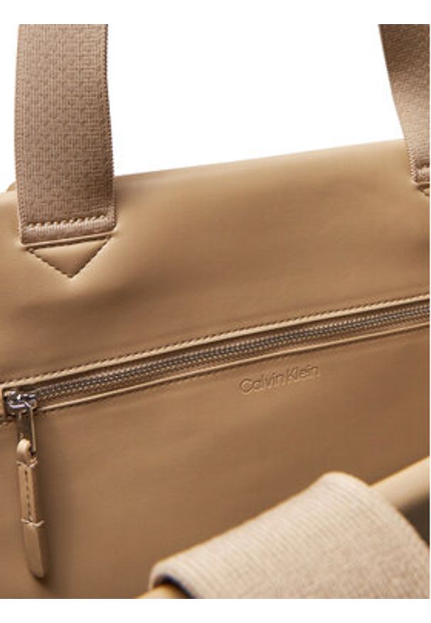 Calvin Klein Torebka Ck Raffia Large Shopper K60K613025 Beżowy. Kolor: beżowy