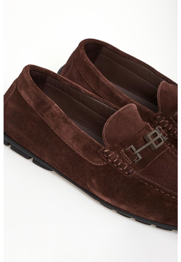 Baldinini - Loafersy męskie skórzane BALDININI. Materiał: skóra