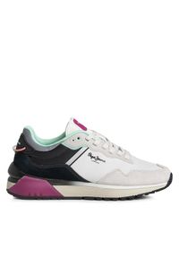 Pepe Jeans Sneakersy PLS31547 Écru. Materiał: skóra