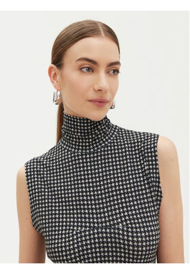 NORMA KAMALI Sukienka codzienna KK3243PLA63665 Szary Slim Fit. Okazja: na co dzień. Kolor: szary. Materiał: syntetyk. Typ sukienki: proste. Styl: casual