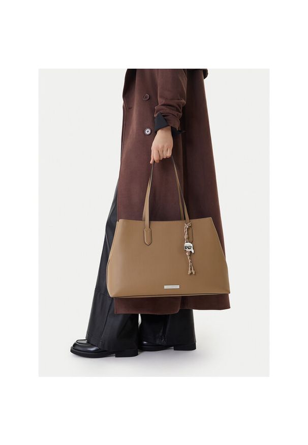 Karl Lagerfeld - Torebka KARL LAGERFELD. Kolor: brązowy