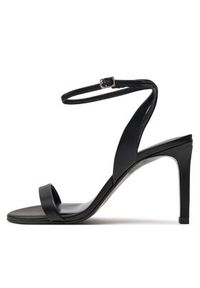 Calvin Klein Sandały Heel Sandal 90 Lth HW0HW01945 Czarny. Kolor: czarny. Materiał: skóra #5