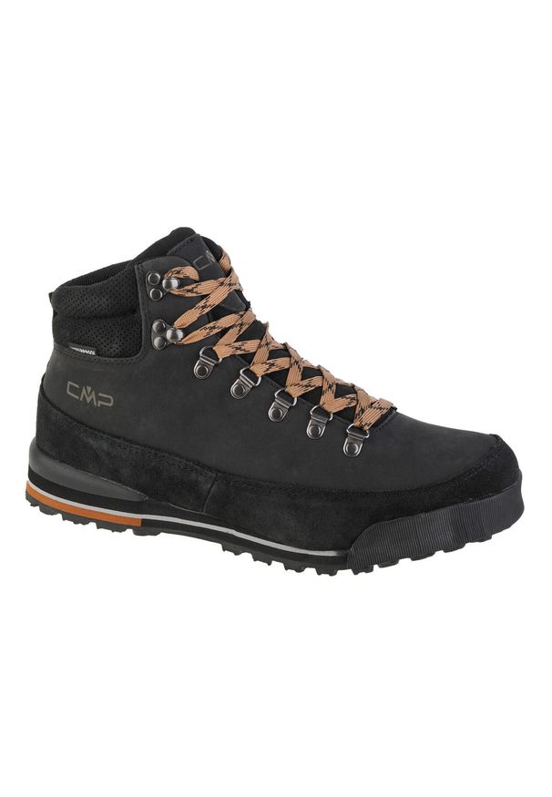Buty trekkingowe męskie CMP Heka WP Hiking. Kolor: czarny, brązowy. Materiał: nubuk