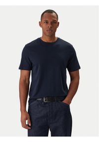 Calvin Klein T-Shirt LV04LB275G Granatowy Regular Fit. Kolor: niebieski. Materiał: bawełna #1