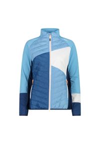 Damski polar hybrydowy CMP. Kolor: niebieski. Materiał: polar. Sport: turystyka piesza #1