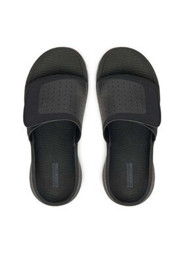 skechers - Skechers Klapki Go Walk Flex Sandal-Sandbar 229204/BBK Czarny. Kolor: czarny. Materiał: syntetyk