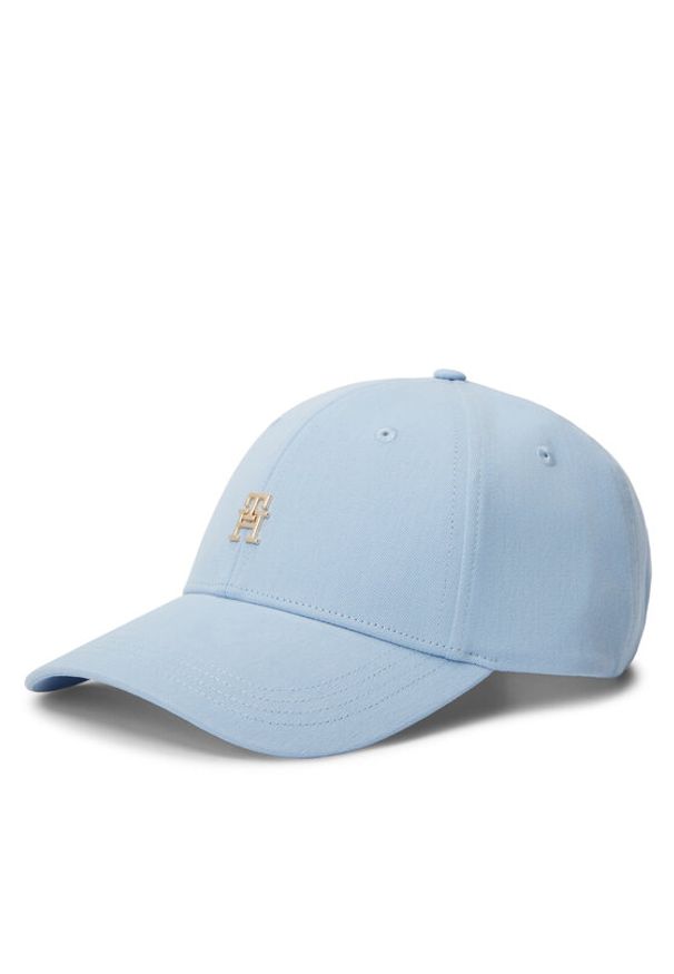 TOMMY HILFIGER - Tommy Hilfiger Czapka z daszkiem Elevated Chic AW0AW17631 Błękitny. Kolor: niebieski. Materiał: bawełna