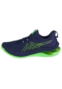 Buty do biegania Asics Gel-Kinsei Max 1011B696-401 niebieskie. Zapięcie: sznurówki. Kolor: niebieski. Materiał: guma, materiał, tkanina, syntetyk. Szerokość cholewki: normalna. Sport: fitness