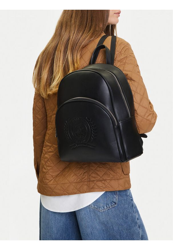 Beverly Hills Polo Club Plecak C-BHPC-L-009-08 Czarny. Kolor: czarny. Materiał: materiał