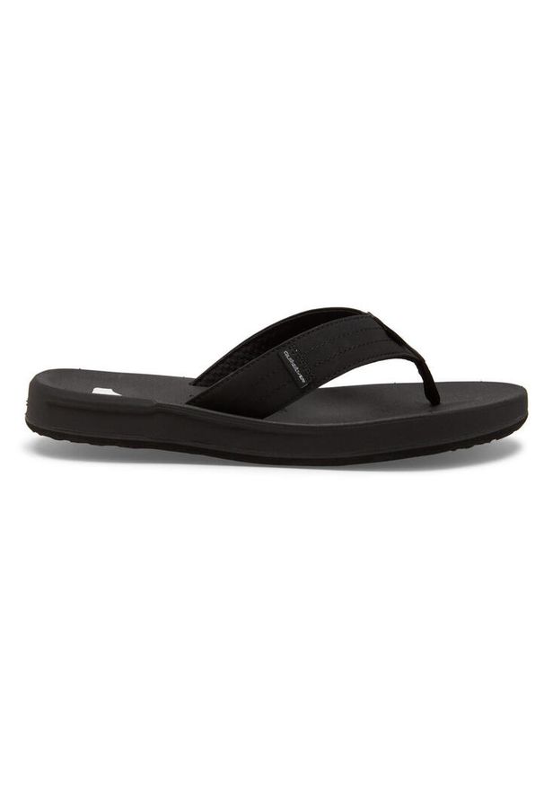 Quiksilver - Klapki plażowe dla Mężczyzn RIVI Czarny. Okazja: na plażę. Kolor: brązowy, zielony, wielokolorowy. Materiał: guma, syntetyk. Styl: sportowy