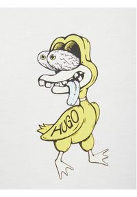 Hugo - HUGO T-Shirt Nutongo 50533391 Biały Regular Fit. Kolor: biały. Materiał: bawełna #3