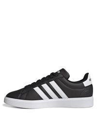 Adidas - adidas Sneakersy Grand Court Cloudfoam GW9196 Czarny. Kolor: czarny. Materiał: skóra. Model: Adidas Cloudfoam