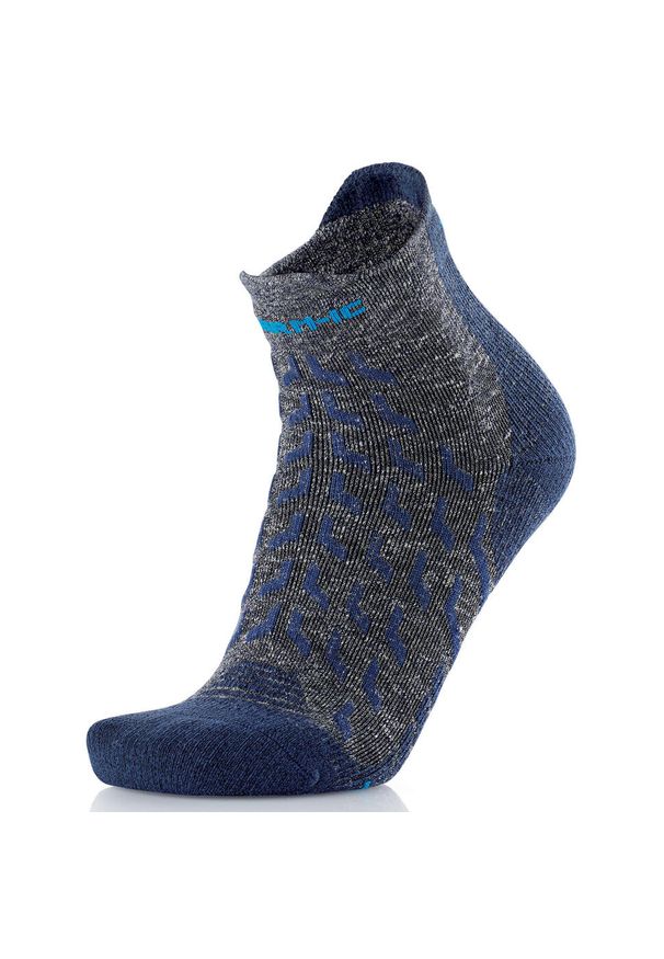 Skarpety trekkingowe dla doroslych Therm-ic Trekking UltraCool Linen Ankle. Kolor: wielokolorowy, niebieski, szary. Materiał: len, poliamid, wiskoza, elastan. Sport: turystyka piesza