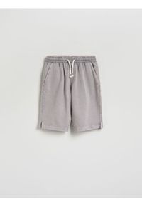 Reserved - Bawełniane szorty bermudy - jasnoszary. Kolor: szary. Materiał: bawełna #1