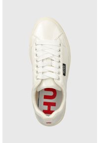 Hugo - HUGO sneakersy Lyssa kolor beżowy 50503077. Zapięcie: sznurówki. Kolor: beżowy. Materiał: guma #4