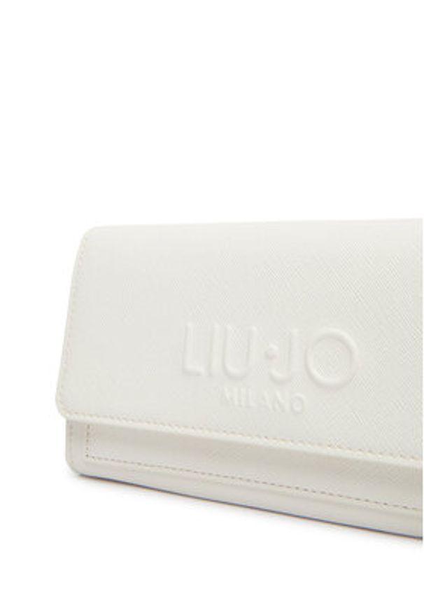 Liu Jo Portfel AA6191 ES029 Écru. Kolor: kremowy. Materiał: skóra