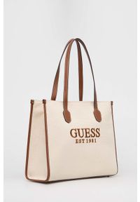 Guess torebka kolor brązowy. Kolor: brązowy. Rodzaj torebki: na ramię #5