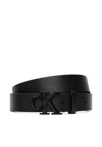 Calvin Klein Pasek Ck Faceted Buckle 32Mm LV04D7173G Czarny. Kolor: czarny. Materiał: skóra #1