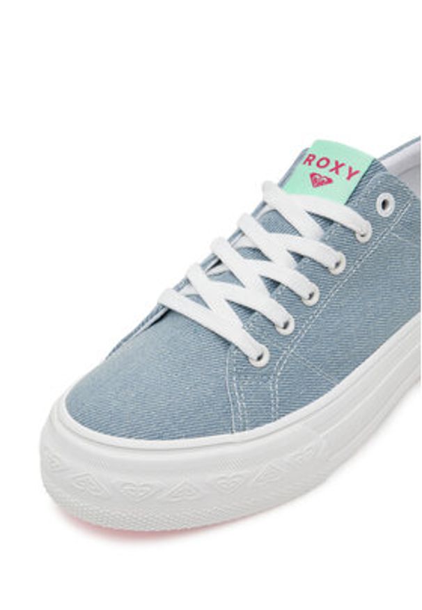 Roxy Tenisówki V12908 Niebieski. Kolor: niebieski. Materiał: materiał