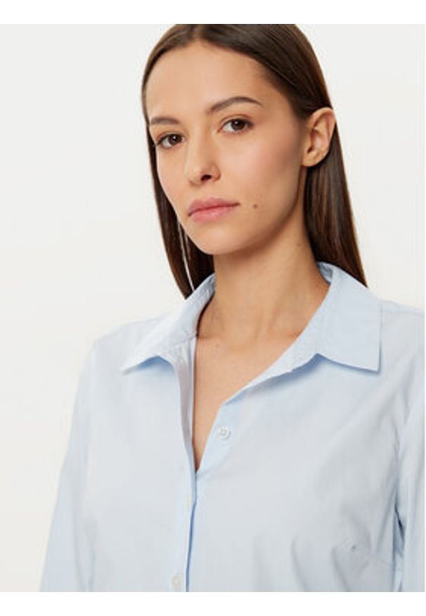 Vero Moda Koszula Anna 10318701 Błękitny Slim Fit. Kolor: niebieski. Materiał: bawełna