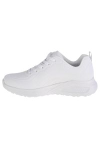 skechers - Buty do chodzenia damskie Skechers Bobs Buno How Sweet. Zapięcie: sznurówki. Kolor: biały. Materiał: guma, syntetyk, tkanina, materiał. Szerokość cholewki: normalna. Sport: turystyka piesza