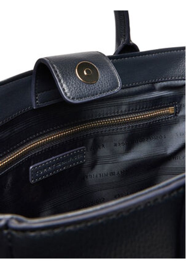 TOMMY HILFIGER - Tommy Hilfiger Torebka AW0AW17971 Granatowy. Kolor: niebieski. Materiał: skórzane