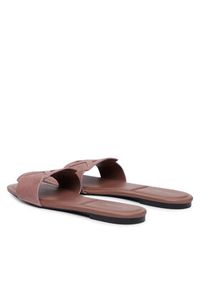 Calvin Klein Klapki Square Flat Sndl Embl Suede HW0HW03055 Beżowy. Kolor: beżowy. Materiał: skóra, zamsz #3