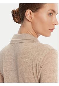 Patrizia Pepe Sweter 8K0320 K128 Beżowy Regular Fit. Kolor: beżowy. Materiał: syntetyk #5