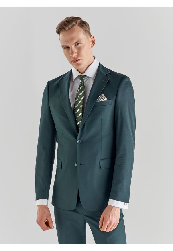 Pako Lorente - PAKO LORENTE – Spodnie męskie garniturowe P21WF-6G-078-Z. Materiał: poliester, wiskoza. Wzór: gładki. Styl: elegancki