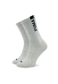 Puma Zestaw 2 par wysokich skarpet damskich Women Slouch Sock 2P 938005 Szary. Kolor: szary. Materiał: materiał, bawełna #3