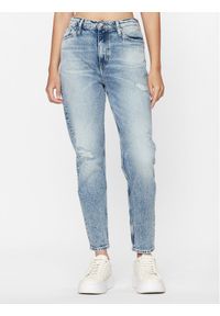 Calvin Klein Jeans Jeansy J20J221790 Niebieski Mom Fit. Kolor: niebieski