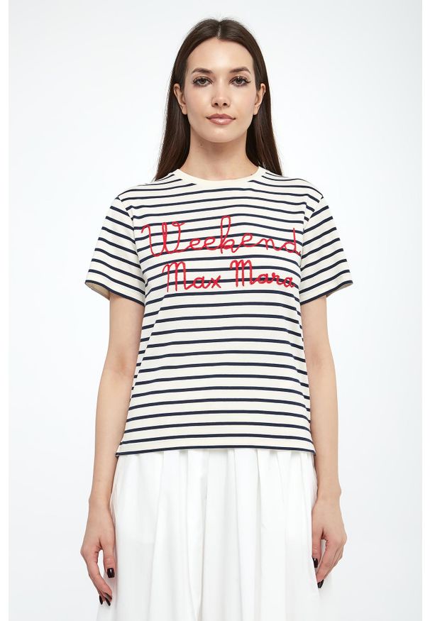 Weekend Max Mara - T-shirt damski w paski Olga WEEKEND MAX MARA. Wzór: paski