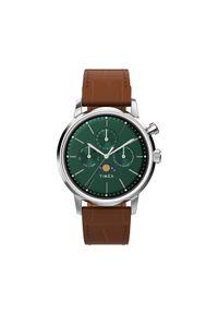 Timex Zegarek Marlin TW2W51000 Brązowy. Kolor: brązowy