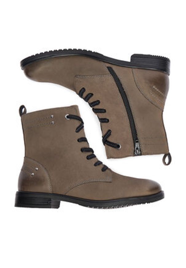 Lasocki Trzewiki CEO-WI23-DALIA3-26 Szary. Kolor: szary. Materiał: nubuk, skóra