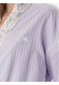 Lauren Ralph Lauren - LAUREN RALPH LAUREN Szlafrok ILN42497 Fioletowy. Kolor: fioletowy. Materiał: bawełna #3