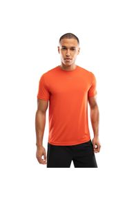SIROKO - Męska koszulka do biegania z krótkim rękawem Fitness Siroko Gate Brick. Kolor: pomarańczowy. Materiał: materiał. Długość rękawa: krótki rękaw. Długość: krótkie. Sport: fitness #1