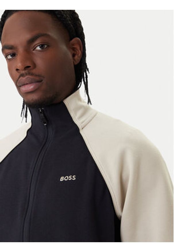 BOSS Dres Join 50564269 Granatowy Regular Fit. Kolor: niebieski. Materiał: bawełna, syntetyk