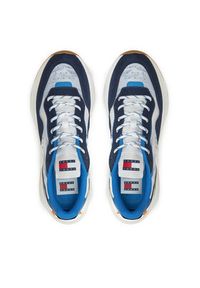 Tommy Jeans Sneakersy Tjm Runner Mix Material EM0EM01437 Granatowy. Kolor: niebieski. Materiał: materiał #5