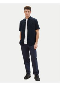 Tom Tailor Koszula 1042351 Granatowy Regular Fit. Kolor: niebieski. Materiał: bawełna