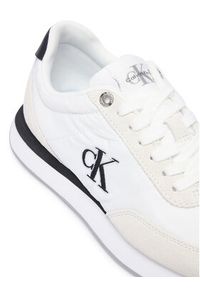 Calvin Klein Sneakersy Retro Runner Ess Mix Mat Wmn YW0YW01990 Biały. Kolor: biały. Materiał: materiał #2