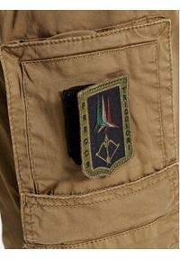 Aeronautica Militare Spodnie materiałowe 232PA1387CT1493 Brązowy Regular Fit. Kolor: brązowy. Materiał: materiał, bawełna