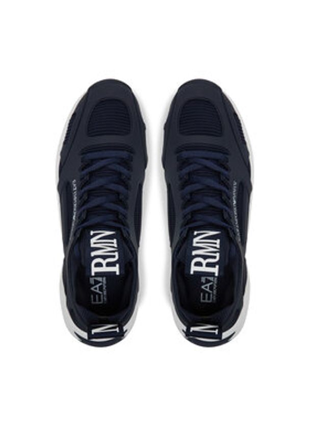 EA7 Emporio Armani Sneakersy X8X174 XK377 U547 Niebieski. Kolor: niebieski. Materiał: skóra