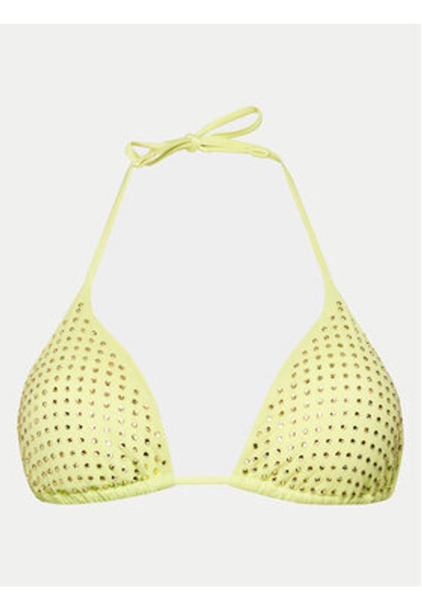 Guess Góra od bikini E4GJ07 KC5Z0 Żółty. Kolor: żółty. Materiał: syntetyk