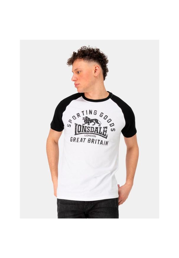 Koszulka Lonsdale Trenance Regular Fit. Kolor: czarny, wielokolorowy, biały