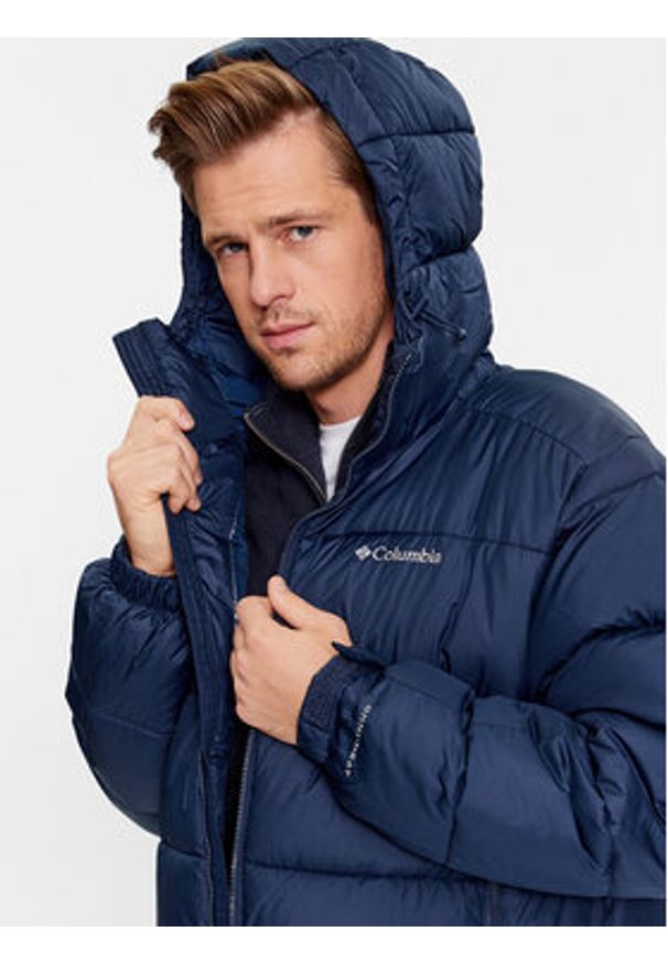columbia - Columbia Kurtka zimowa Pike Lake™ II Hooded Jacket Granatowy Regular Fit. Kolor: niebieski. Materiał: syntetyk. Sezon: zima