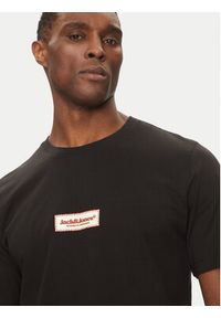 Jack & Jones - Jack&Jones T-Shirt Split 12273182 Czarny Regular Fit. Kolor: czarny. Materiał: bawełna