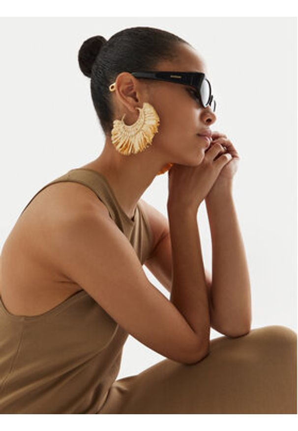 JACQUEMUS Okulary przeciwsłoneczne JAC4C1SUN Czarny. Kolor: czarny